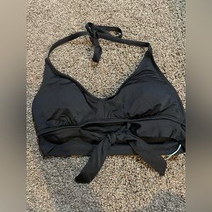 Black Target Swimsuit top